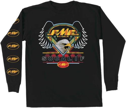 FMF Racing - FMF Racing Flagship Long Sleeve T-Shirt - FA9119900-BLK-MD - Black - Medium