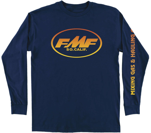 FMF Racing - FMF Racing Bustle Long Sleeve T-Shirt - FA9119903-NVY-2XL - Navy - 2XL