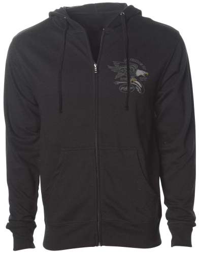 FMF Racing - FMF Racing Bellwhether Zip Fleece Hoody - FA9122900-BLK-LG - Black - Large