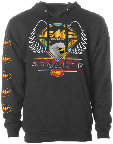 FMF Racing - FMF Racing Flagship Pullover Fleece Hoody - FA9121900-BLK-LG - Black - Large