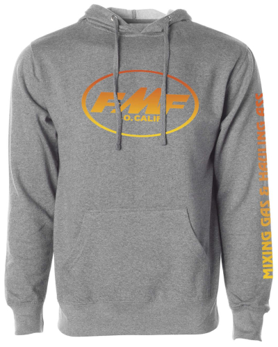 FMF Racing - FMF Racing Bustle Pullover Fleece Hoody - FA9121901-GRH-LG - Heather Gray - Large
