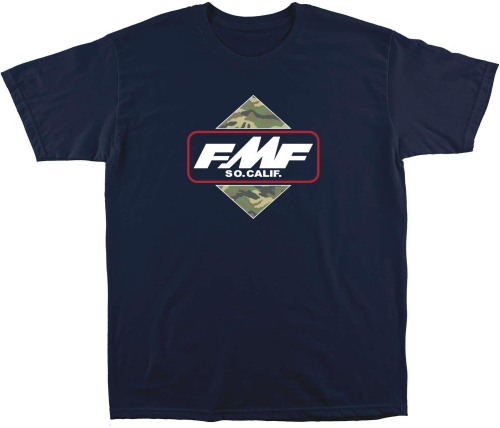FMF Racing - FMF Racing Triple T-Shirt - FA9118907-NVY-LG - Navy - Large