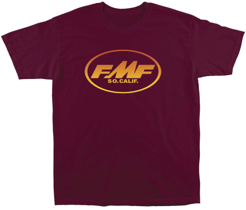 FMF Racing - FMF Racing Slope T-Shirt - FA9118903-BUR-LG - Burgundy - Large