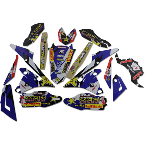 FLU Designs Inc. - FLU Designs Inc. Rockstar Pro Team Series 2019 Graphics Kit - 71094