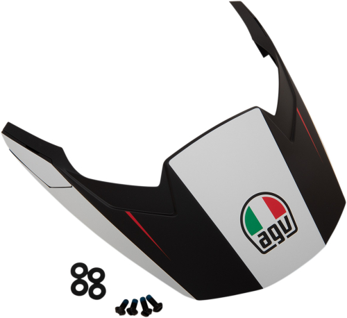 AGV - AGV Peak for AX-9 Helmets - Black/White/Red - 21KIT76337003 N
