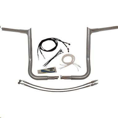 Fat Baggers, Inc. - Fat Baggers, Inc. 1-1/4in. EZ Install Handlebar Kit with Pointed Top Handlebars - Chrome - 909214