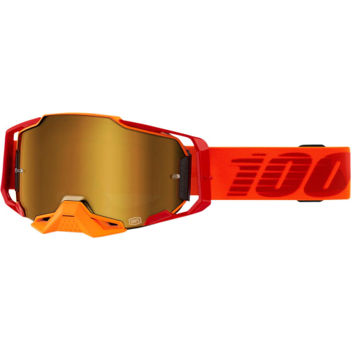 100% - 100% Armega Litkit Goggles - 50710-354-02 - Litkit / Orange/Gold / True Gold Mirror Lens - OSFM