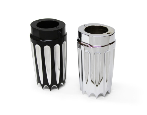 Bagger Nation - Bagger Nation Slider Covers Yafterburner - Chrome - SC-YB-6.25-13E-C