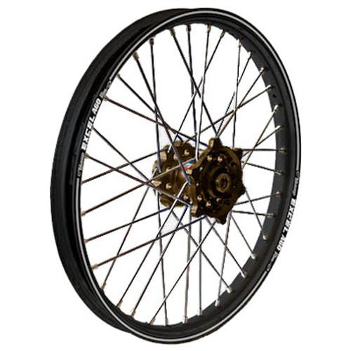 Dubya - Dubya MX Rear Wheel with Excel Takasago Rim - 2.15x19 - Magnesium Hub/Black Rim - 56-3168MB