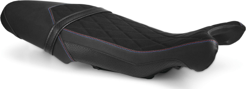 Luimoto - Luimoto Motorsports Diamond Rider Seat Covers - Black Suede/Black/Perforated - 8253101