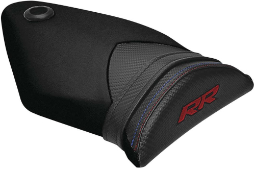 Luimoto - Luimoto Motorsports Edition Passenger Seat Covers - Black Suede/CF Black/Red/Blue - 8012202