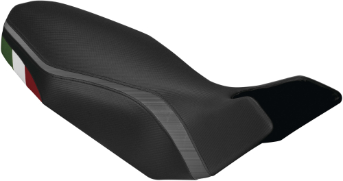 Luimoto - Luimoto Team Italia Rider Seat Covers - CF Black/CF Black/Italian Flag - 1082105