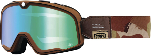 100% - 100% Barstow Pendleton Classic Goggles - 50002-378-02 - Pendleton / Green Mirror Lens - OSFM