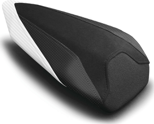 Luimoto - Luimoto Veloce Passenger Seat Covers - Suede Black/Pearl/Perforated Black - 1253202