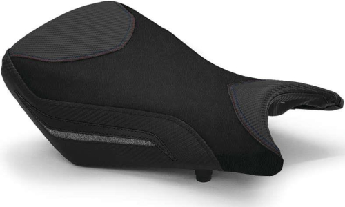 Luimoto - Luimoto Technik Rider Seat Covers - CF Black/White RR/Red/Blue - 8021103