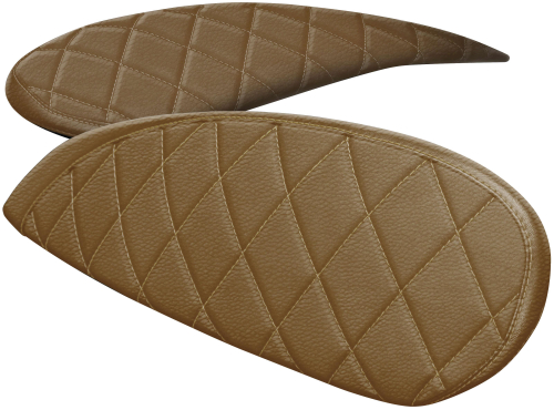 Luimoto - Luimoto Sport Diamond Rider Seat Covers - Vintage Brown/Perforated Black - 1325105