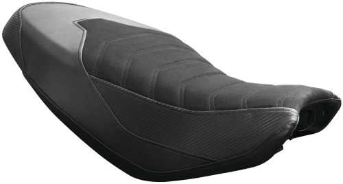 Luimoto - Luimoto Sport Cafe Rider Seat Covers - Suede Black/CF Black - 1321103