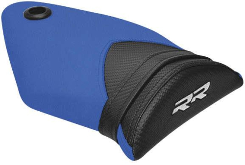 Luimoto - Luimoto Technik Passenger Seat Covers - Black/CF Black/White RR/Blue - 8022204