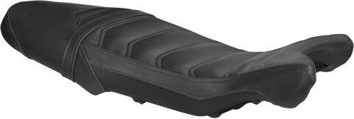 Luimoto - Luimoto Vintage Cafe Rider Seat Covers - Vintage Black/Perforated Black - 8252102