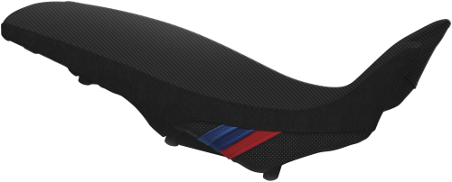 Luimoto - Luimoto Motorsports Edition Rider Seat Covers - CF Black/Black/M Stripes/Perforated Black - 8031102