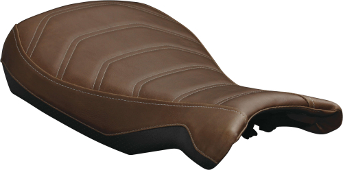 Luimoto - Luimoto Vintage Rider Seat Covers - Vintage Brown/Perforated Black - 8051101