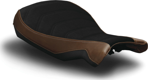 Luimoto - Luimoto Vintage Rider Seat Covers - Suede/Vintage Brown/Perforated Black - 8051104