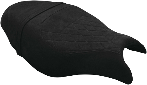 Luimoto - Luimoto Diamond Edition Rider Seat Covers - Suede Black - 1231101