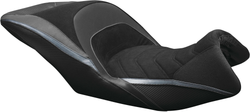 Luimoto - Luimoto Technik Rider Seat Covers - Suede Black/Gunmetal/CF Black - 8111101