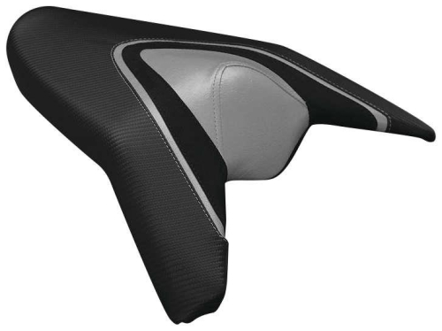 Luimoto - Luimoto Team Italia Passenger Seat Covers - Black Suede/Silver/CF Black/Italian Flag - 9031203
