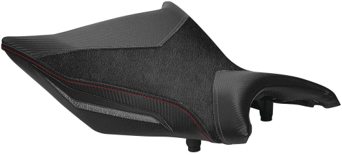 Luimoto - Luimoto Technik Rider Seat Covers - CF Pearl/CF Black/Gunmetal/Red - 8011102