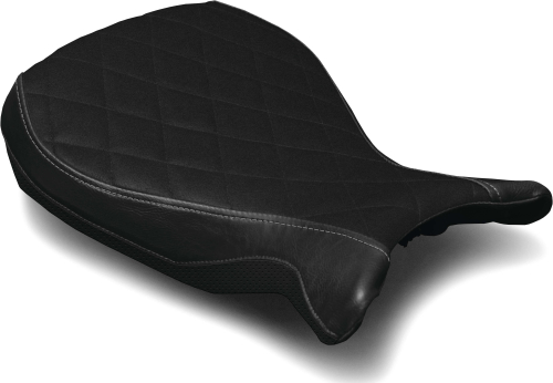 Luimoto - Luimoto Diamond Edition Rider Seat Covers - Suede/Vintage Black/Perforated Black - 8161105