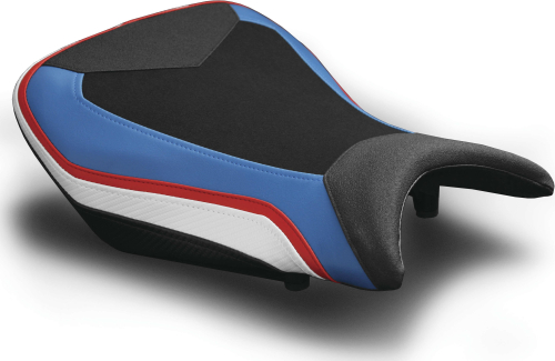 Luimoto - Luimoto Technik Rider Seat Covers - Black Suede/Blue/Red/CF Pearl/CF Black - 8071101