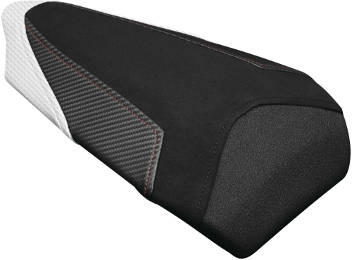 Luimoto - Luimoto Veloce Passenger Seat Covers - Suede Black/Pearl/Perforated Black - 1351202