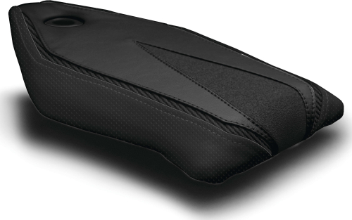 Luimoto - Luimoto Technik Passenger Seat Covers - Black/CF Black/Perforated - 8071203
