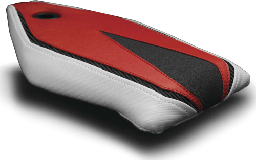 Luimoto - Luimoto Technik Passenger Seat Covers - Black Suede/Red/CF Pearl/CF Black - 8071202