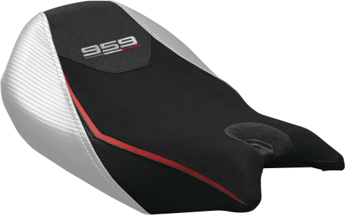Luimoto - Luimoto Veloce Rider Seat Covers - Suede Black/Pearl/Perforated Black - 1351102