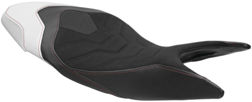 Luimoto - Luimoto Strada Rider Seat Covers - Suede Black/CF Black/SP Pearl - 1411102