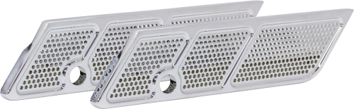 Bagger Nation - Bagger Nation Saddlebag Latch Cover - Speed Freak - Chrome - SBHC-14L-SF-C