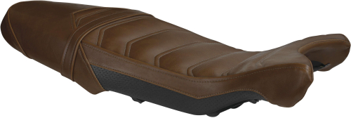 Luimoto - Luimoto Vintage Cafe Rider Seat Covers - Vintage Dark Brown/Perforated - 8252103