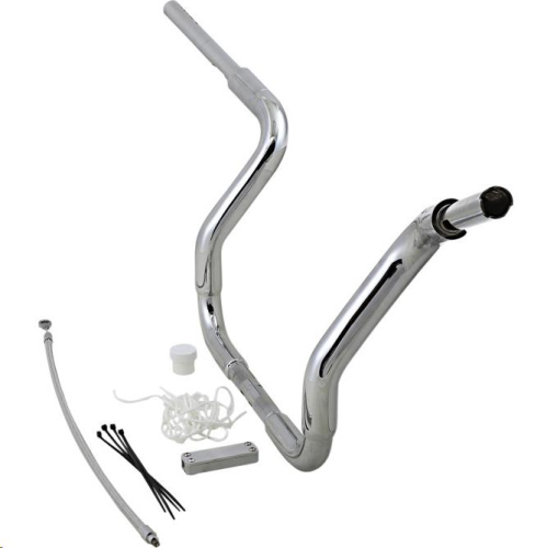 Fat Baggers, Inc. - Fat Baggers, Inc. 1-1/2in. EZ Install Pointed Top Handlebar Kit - Chrome - 809412