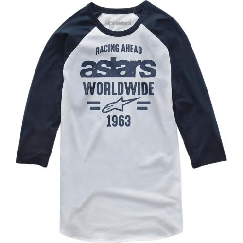 Alpinestars - Alpinestars Entice Premium T-Shirt - 1139-73030-2070-M - White/Navy - Medium