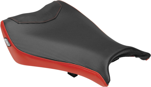 Luimoto - Luimoto Baseline Rider Seat Covers - Black/Red - 2111101
