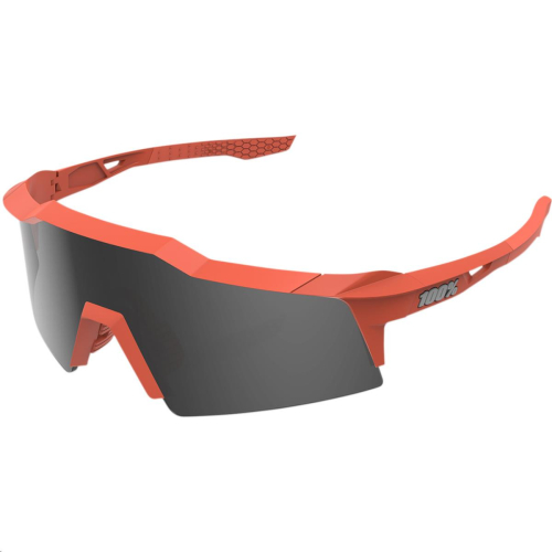 100% - 100% Speedcraft SX Sunglasses - 61005-068-57 - Soft Tact Coral/Smoke Lens - OSFA