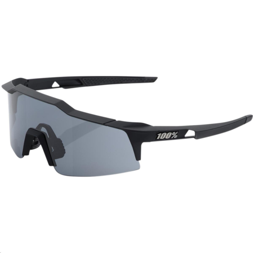 100% - 100% Speedcraft SX Sunglasses - 61005-100-57 - Soft Tact Black/Smoke Lens - OSFA