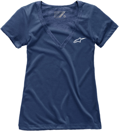 Alpinestars - Alpinestars Ageless V-Neck Womens Tee - 1W387300070M - Navy - Medium