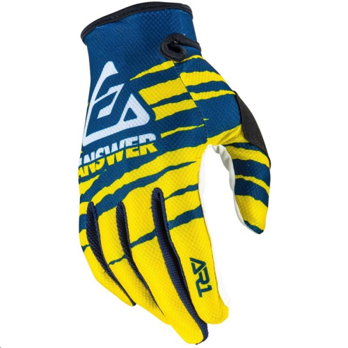 Answer - Answer AR1 Pro Glo Youth Gloves - 0402-2152-4851 - Yellow/Midnight/White - X-Small