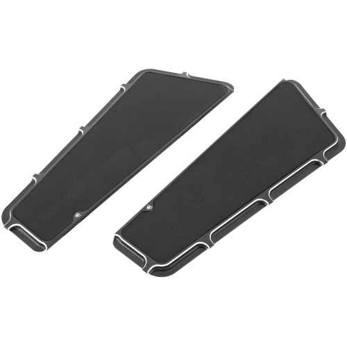 Arlen Ness - Arlen Ness Beveled Driver Floorboards - Black - I-1379