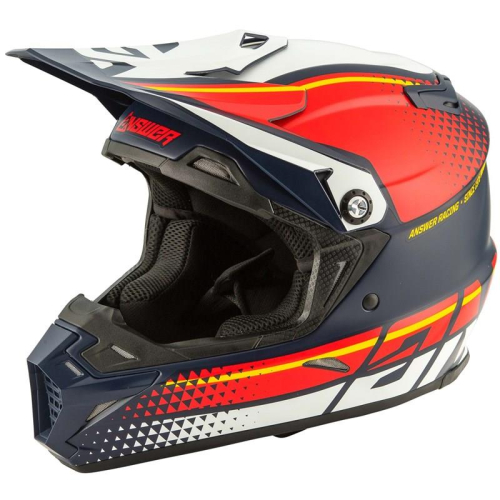 Answer - Answer AR5 Korza Helmet - 0411-0623-1551 - Midnight/Red/White - X-Small