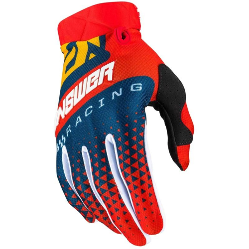 Answer - Answer AR3 Korza Gloves - 0402-0148-0951 - Red/Midnight/Pro Yellow - X-Small