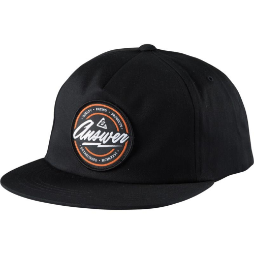 Answer - Answer Bolt Hat - 0405-0413-0101 - Black - OSFM
